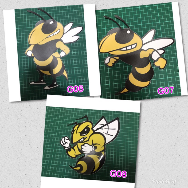 【威浩工作室】VESPA 偉士牌 大蜜蜂 大黃蜂 防水貼紙 行李箱貼紙 機車貼紙