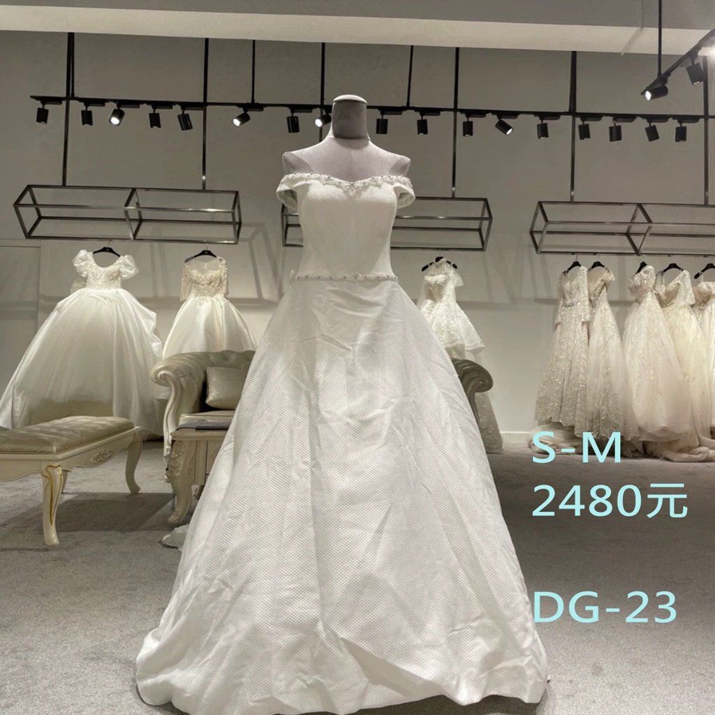 二手婚紗😍一折拍賣，手工白紗系列，自助婚紗首選精品DG-23-  #新娘禮服