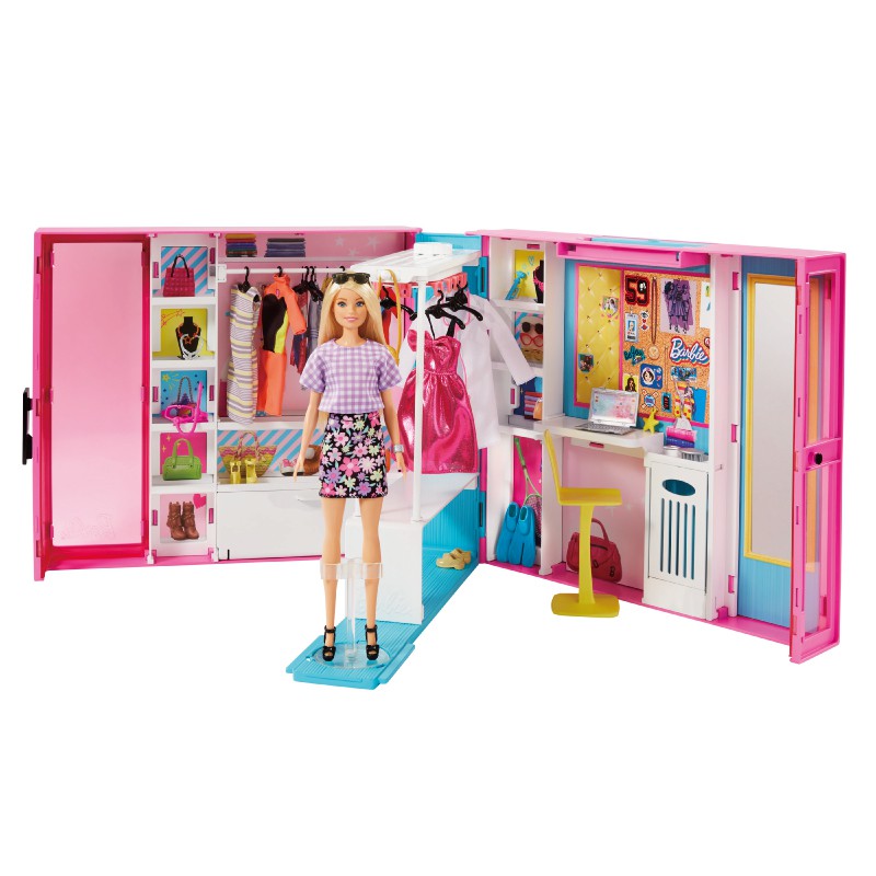 Barbie芭比娃娃barbie 夢幻衣櫃 ToysRUs玩具反斗城