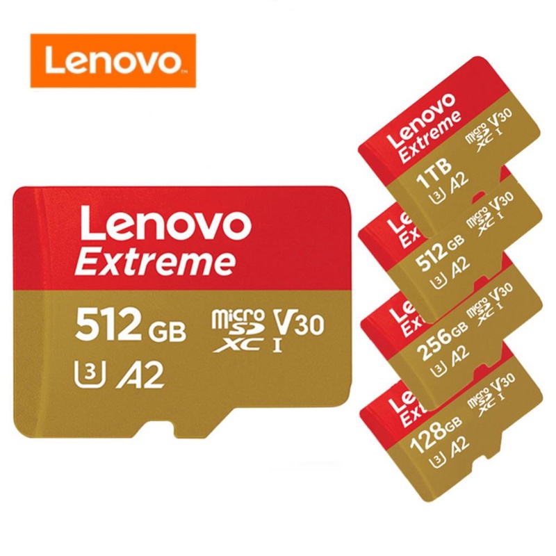 LENOVO 聯想存儲卡 512GB 閃存迷你微型 SD 卡 32GB 64GB 128GB 256GB Class 1