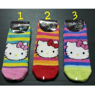 〒藍色海洋〒㊣Hello Kitty襪子 直版襪 保暖襪