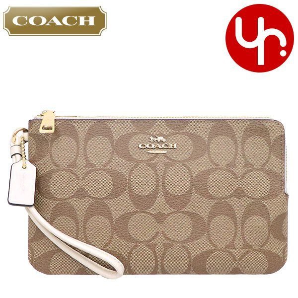 【COACH】Coach 16109 54057 美國正品 馬車logo 雙層大手拿包 防刮PVC皮革 手機包 零錢包