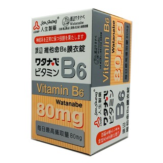 人生 渡邊維他命B6膜衣錠 80錠 人生製藥