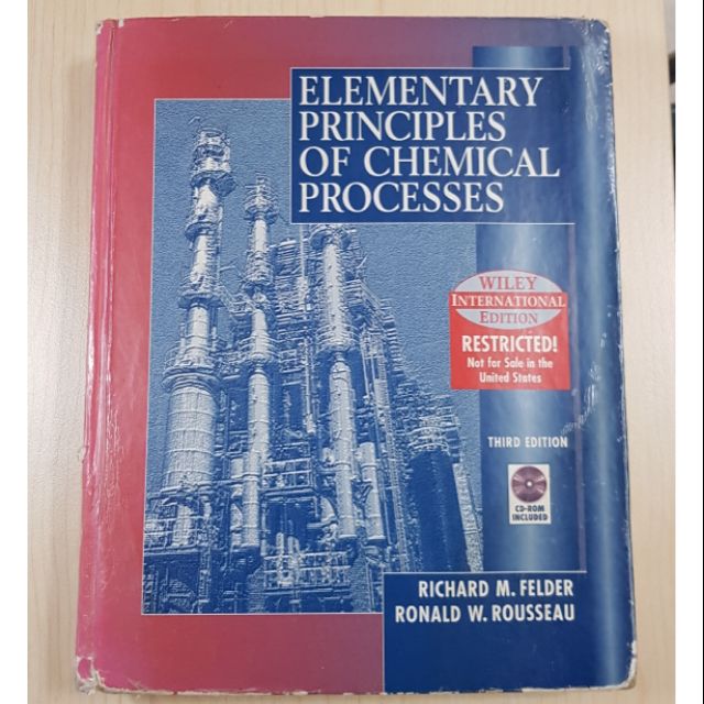elementary principles of chemical processes