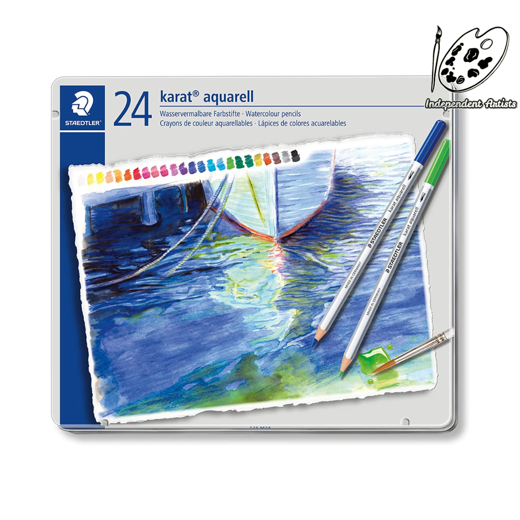 德國施德樓 STAEDTLER  Karat Aquarell 金鑽級水彩色鉛筆 24色 / MS125M24