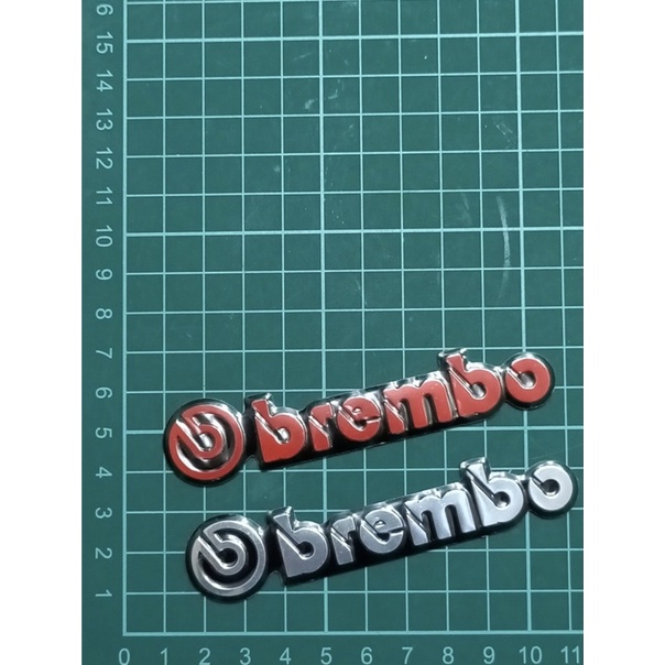 鋁合金brembo 貼紙（紅黑）