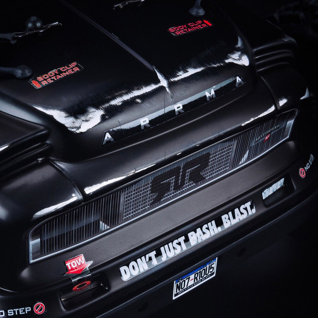 Arrma 1 8 Notorious 惡名昭彰惡霸6s Blx 4wd 大腳車越野攀岩黑ara8611v5t1 蝦皮購物