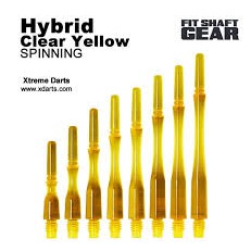 FIT鏢桿混合型黃色一組三入 fit shaft gear hybrid ( 旋轉 / 固定 ) yellow飛鏢尾桿號