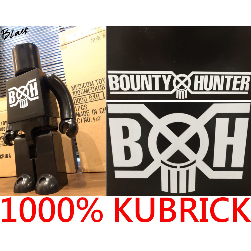 BLACK極新BOUNTY HUNTER x BE@RBRICK KUBRICK庫柏力克熊1000%大公仔BXH(無盒)