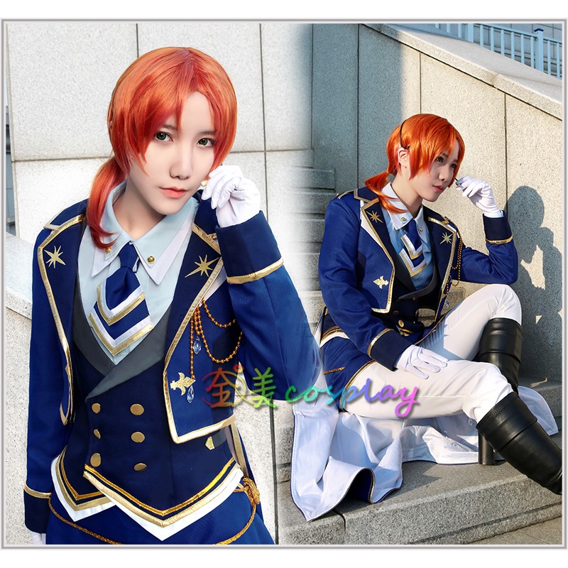 Cosplay服裝 光輝騎士們的星光盛典瀨名泉 月永雷歐 鳴上嵐 朱櫻司 朔間凜月全套cos服軍服制服打歌服