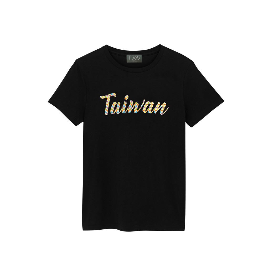T365 TAIWAN 台灣 臺灣 愛台灣 國家 字型 麥克筆 草寫 英文 瓷磚格紋色 T恤 男女皆可穿 備註尺寸 短T