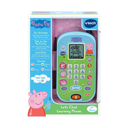 【英國 Vtech 】粉紅豬小妹-智慧學習互動小手機