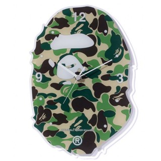 ☆AirRoom☆ A BATHING APE ABC BAPE HEAD WALL CLOCK 迷彩 時鐘 迷彩 新品