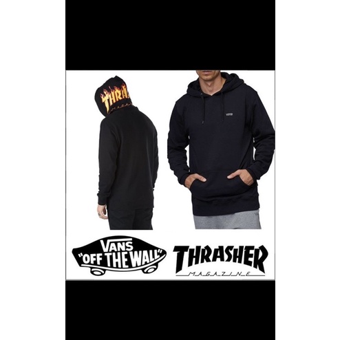 vans x trasher 經典兩大滑板品牌聯名 絕版帽T size:XL