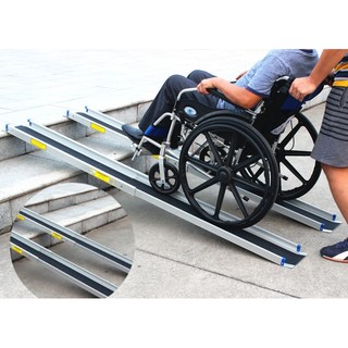 伸縮軌道式斜坡板 型號SS213 非固定式斜坡板C款 輪椅斜坡板 無障礙斜坡板 活動斜坡板 樓梯斜坡板