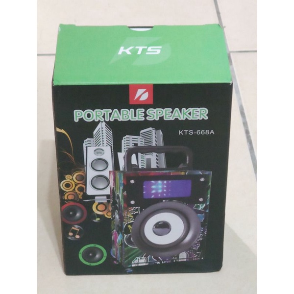 KTS-668A藍牙喇叭 USB/TF/AUX/LED/FM(5W)