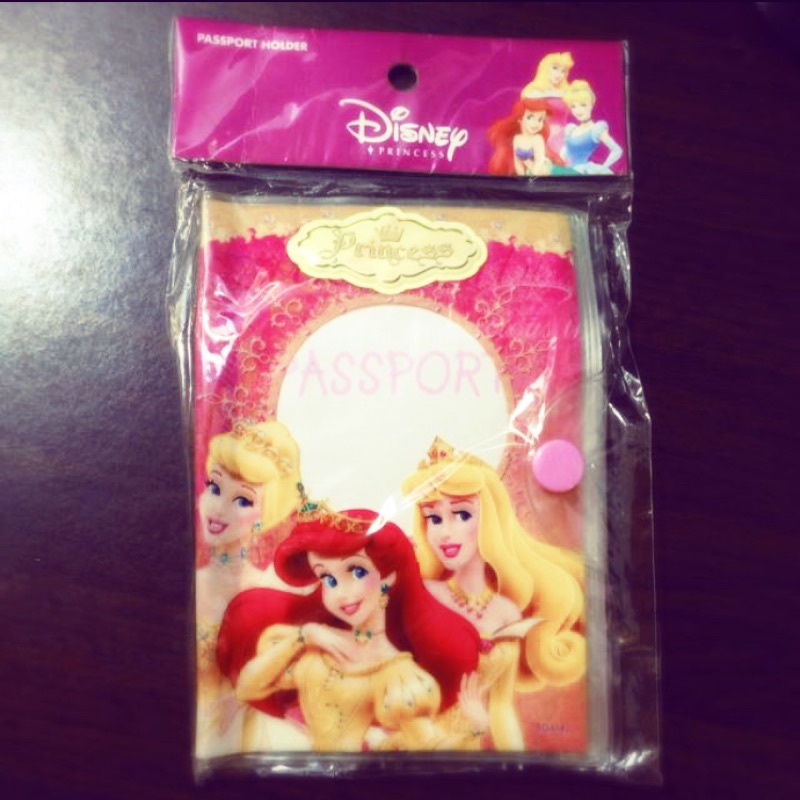 迪士尼 公主系列 護照收納夾