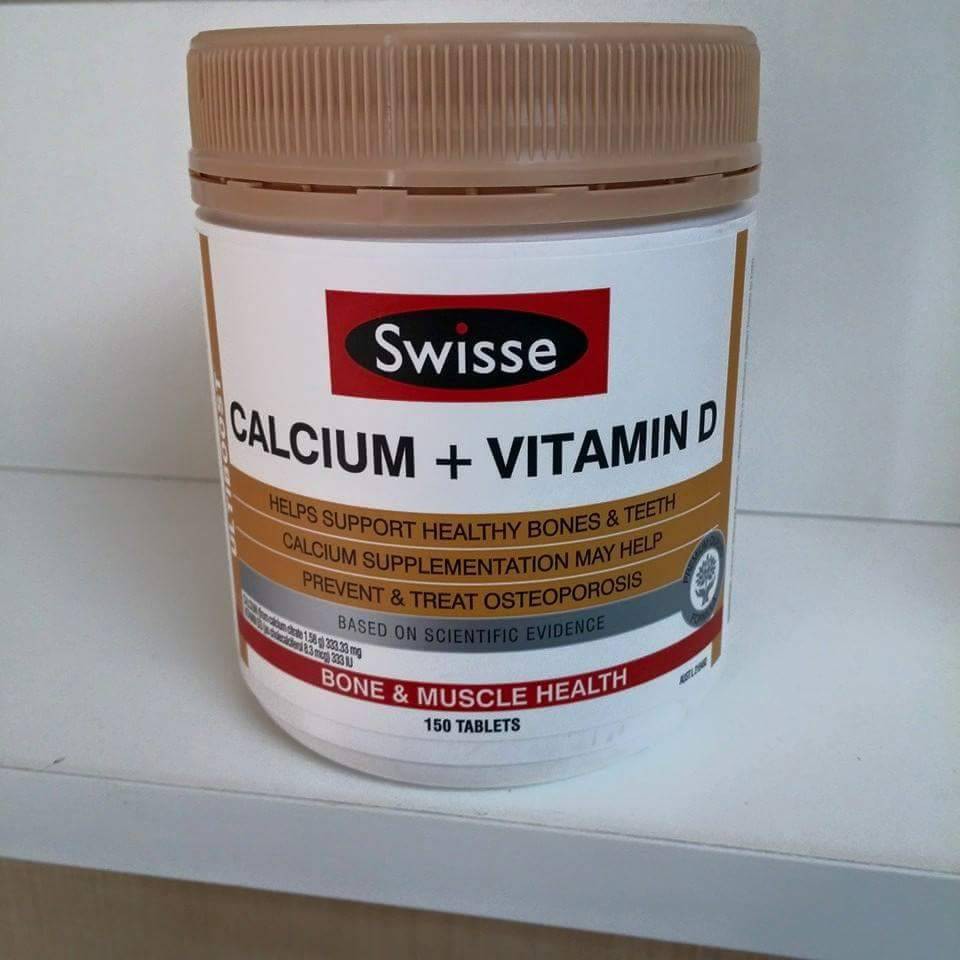 澳洲Swisse  Calcium + Vitamin D 鈣片+ 維生素D片  150粒