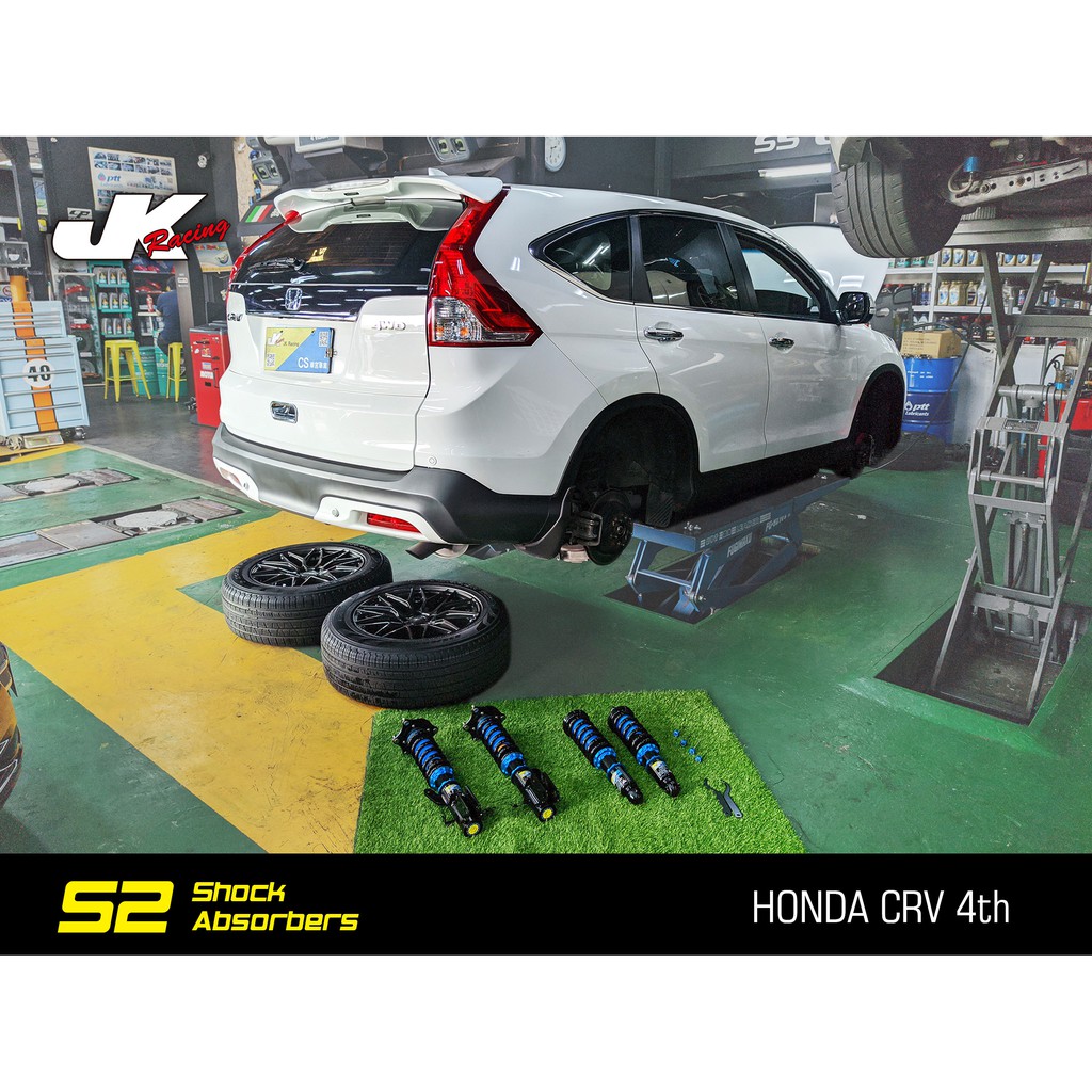 【JK RACING避震器】S2 可調式避震器 HONDA CRV 外銷海外版  道路運動型 可搭配魚眼上座