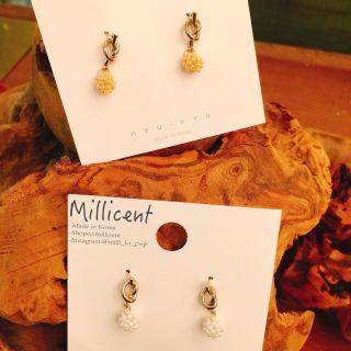 韓國飾品 💍G017 豐美的果實 耳針 耳環 ❤️millicent❤️