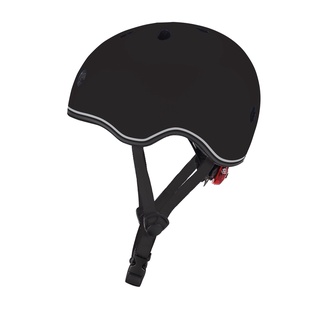 法國 GLOBBER XXS安全帽 -黑 警示燈 大童/小童 兒童滑步車 平衡車 滑板車 自行車安全帽 素面 可調頭圍