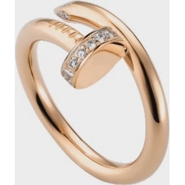 cartier juste un clou rose gold diamond