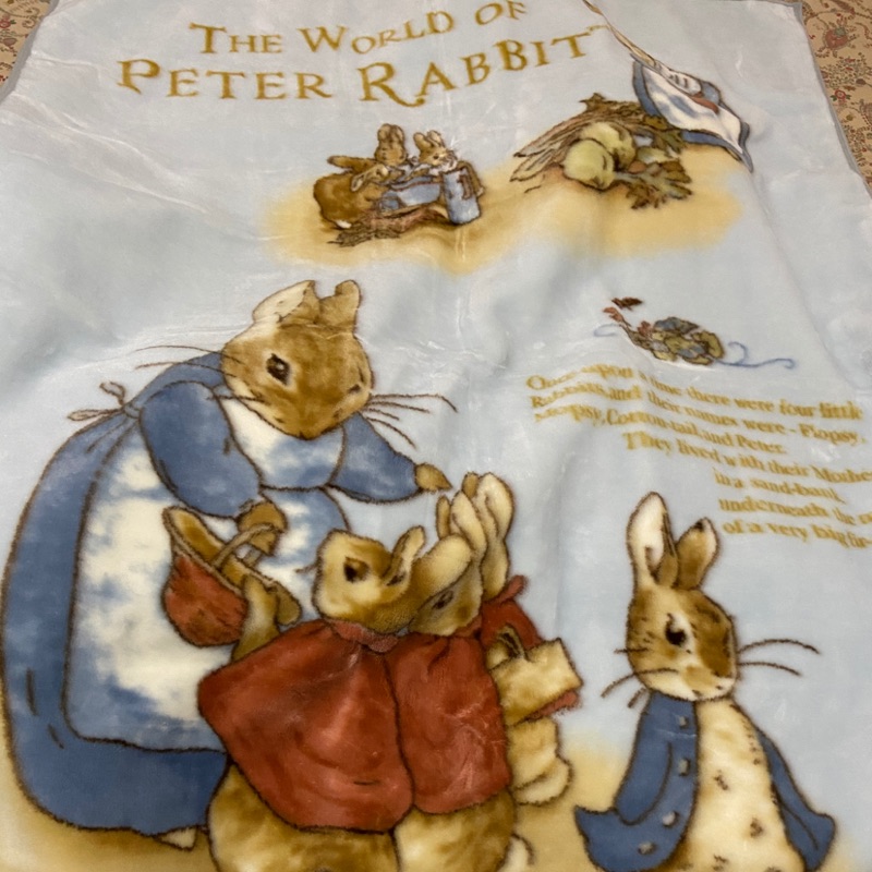 全新 日本製 Peter rabbit彼得兔毛毯