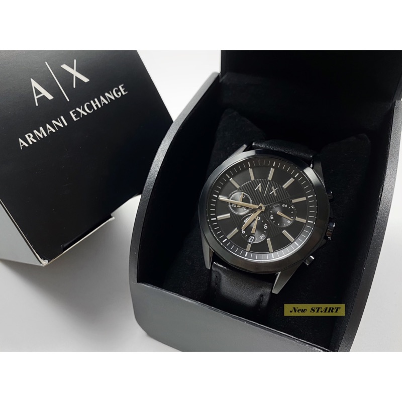 【New START精品服飾-員林】Armani Exchange AX2627 皮錶帶 三眼計時多功能 手錶