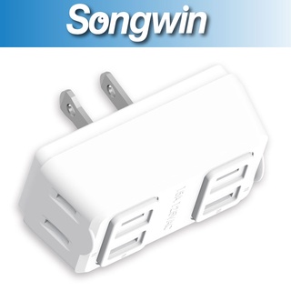 [Songwin]PD-43 D型4座3面插[[尚之宇旗艦館][台灣製][公司貨][發票][充電插座]