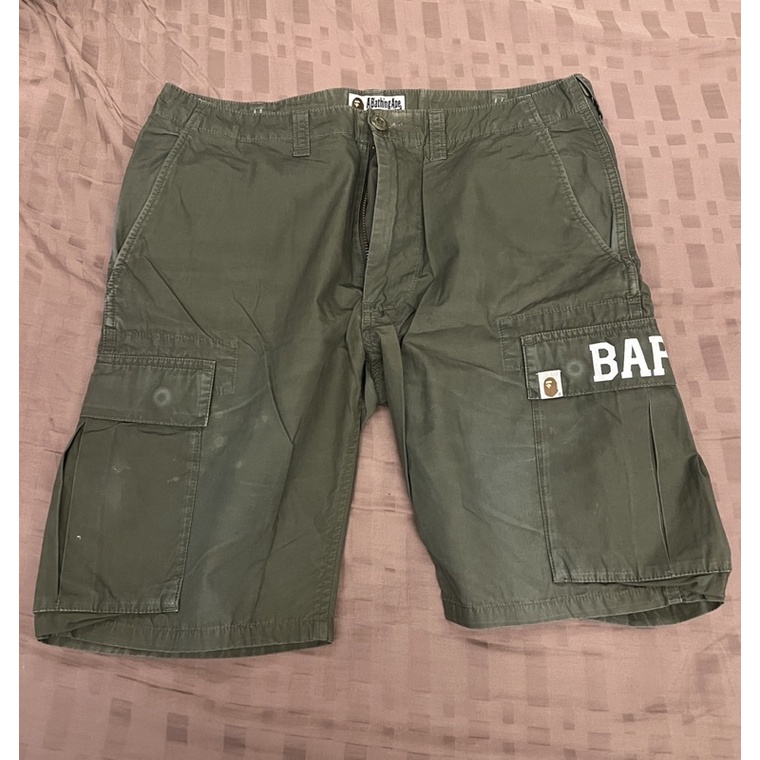 Bape 軍綠色短褲