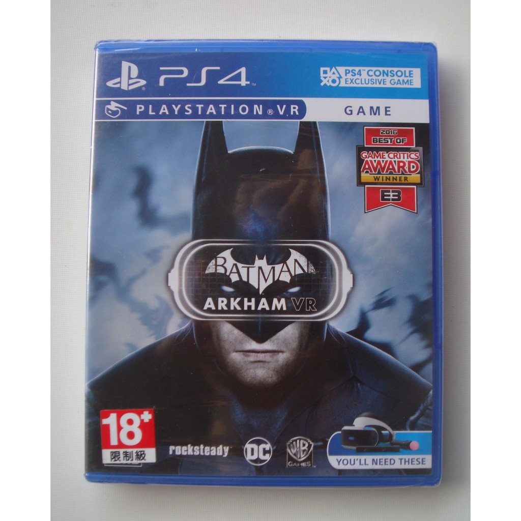 全新PS4 蝙蝠俠 阿卡漢 VR 英文版 Batman: Arkham VR