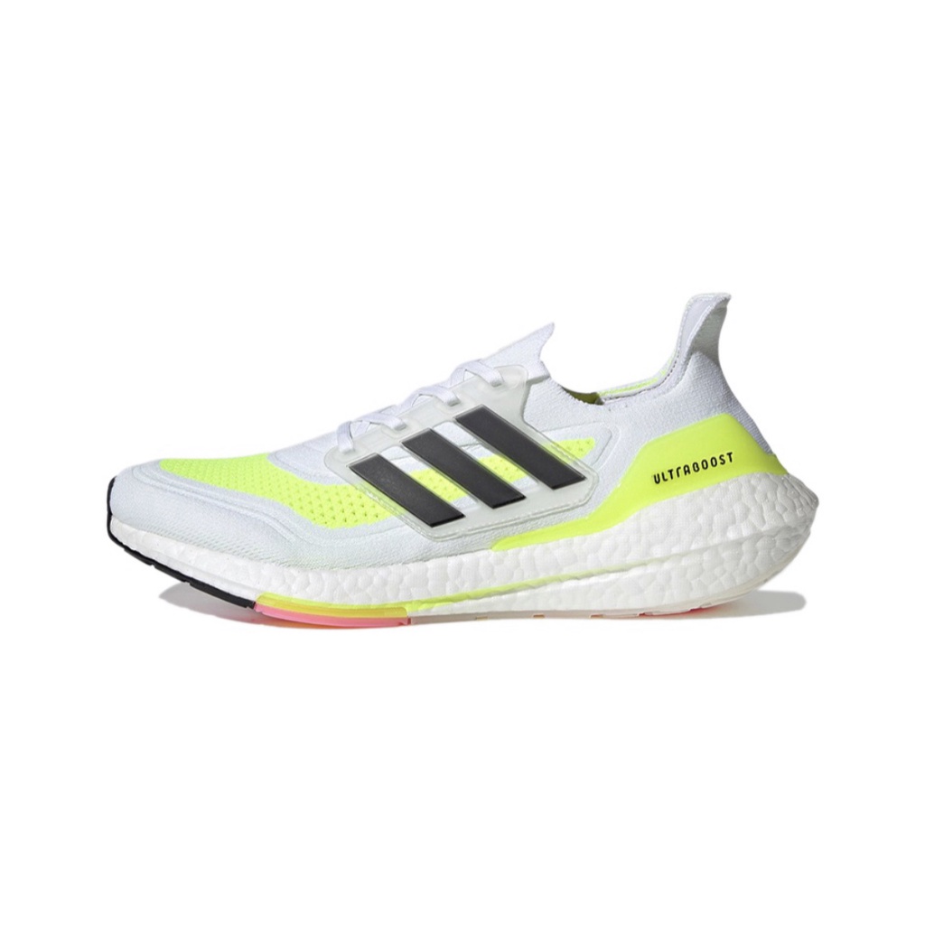 100%公司貨 Adidas Ultraboost 21 白黃 螢光黃 FY0377 FY0401 男女鞋