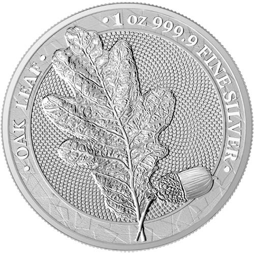 [白銀之手]&lt;現貨&gt;2019德國森林系列1-橡樹葉1盎司普鑄銀幣2800
