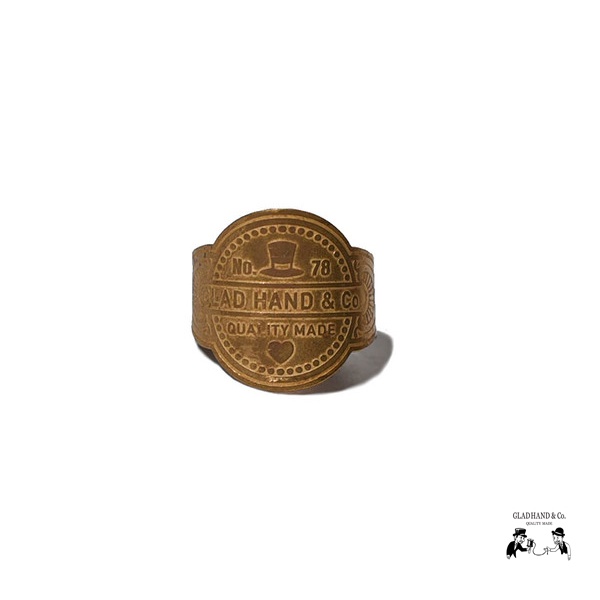 GOODFORT/日本Glad Hand Gladhand #78 Brass Cigar Tag Ring黃銅戒指