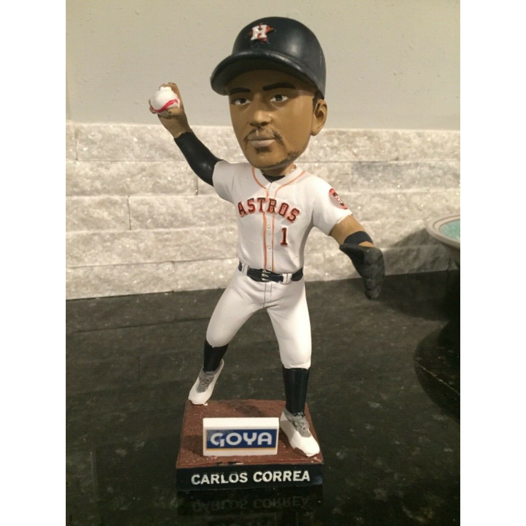 [MLB美國職棒大聯盟] 休士頓太空人隊明星游擊手Carlos Correa 傳球姿勢 2019球場SGA搖頭公仔