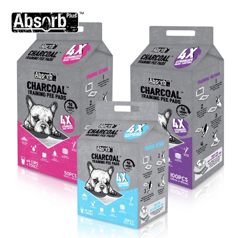 Absorb Plus 狠消臭_活性碳 狗尿墊 尿布