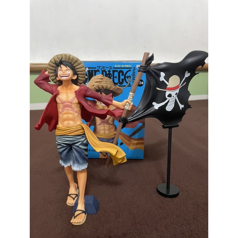 日版金證海賊王航海王one Piece Magazine Figure 海賊旗魯夫 拆擺 蝦皮購物