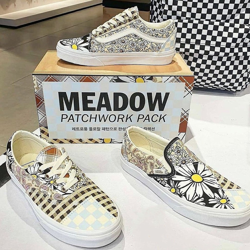 meadow patchwork era vans