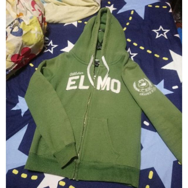 二手 棉質外套 ELMO 綠色棉外套