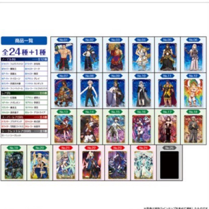 Fate/GO fate 餅卡 威化餅卡 第8彈 第八彈 卡片 fate grand order fgo