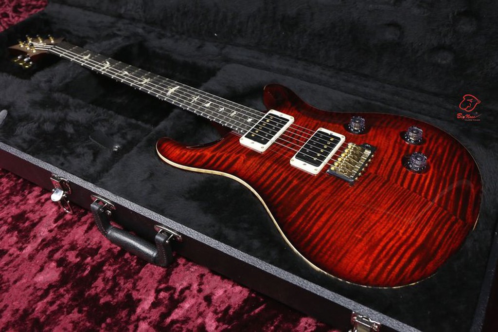 PRS USA Custom 24 KID Limited Wood Library - Fire Red Burst