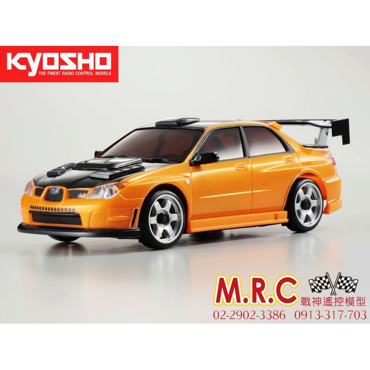 絕版品 KYOSHO MINI-Z 速霸路SUBARU Impreza WRX Aero車殼 橘黑色(MZP416MO