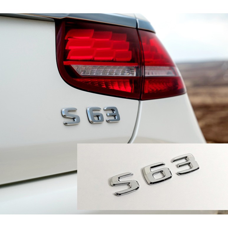 【JR 佳睿精品】17-UP Benz S63 W222 新款 電鍍銀 字貼 字體 後廂字標 標誌 平面 23mm