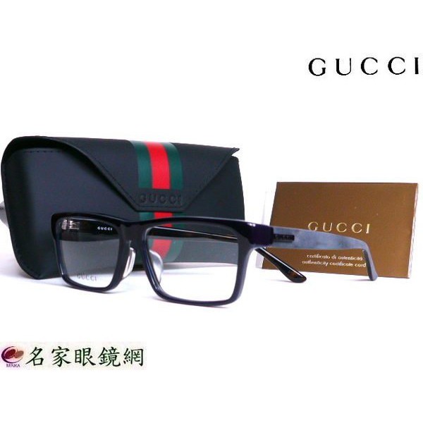 《名家眼鏡》GUCCI亞洲版特殊鏡腳雙色光學膠框GG9085J MEW【台南成大店 】