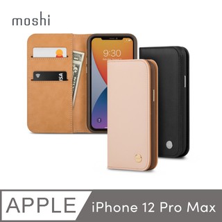 北車 Moshi Overture for iPhone 12 Pro Max (6.7吋) 磁吸 可拆式 卡夾型 皮套