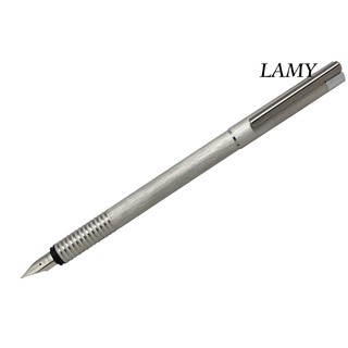 【筆較便宜】德國製 LAMY拉米 Logo連環系列006銀絲不鏽鋼鋼筆 EF/F/M