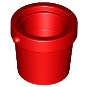 樂高 LEGO 紅色 1x1x1 水桶 花盆 95343 6003001 積木 Red Container Bucket