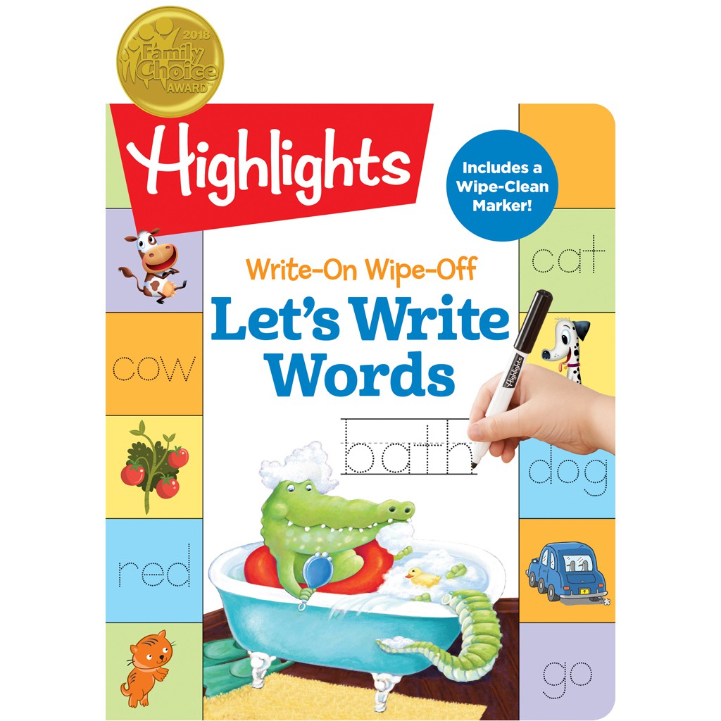 Highlights Write-On Wipe-Off Let's Write Words / Highlights Learning 文鶴書店 Crane Publishing