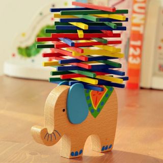 彩棒游戲疊疊高疊疊樂兒童益智玩具 爸媽親子游戲大象駱駝平衡遊戲