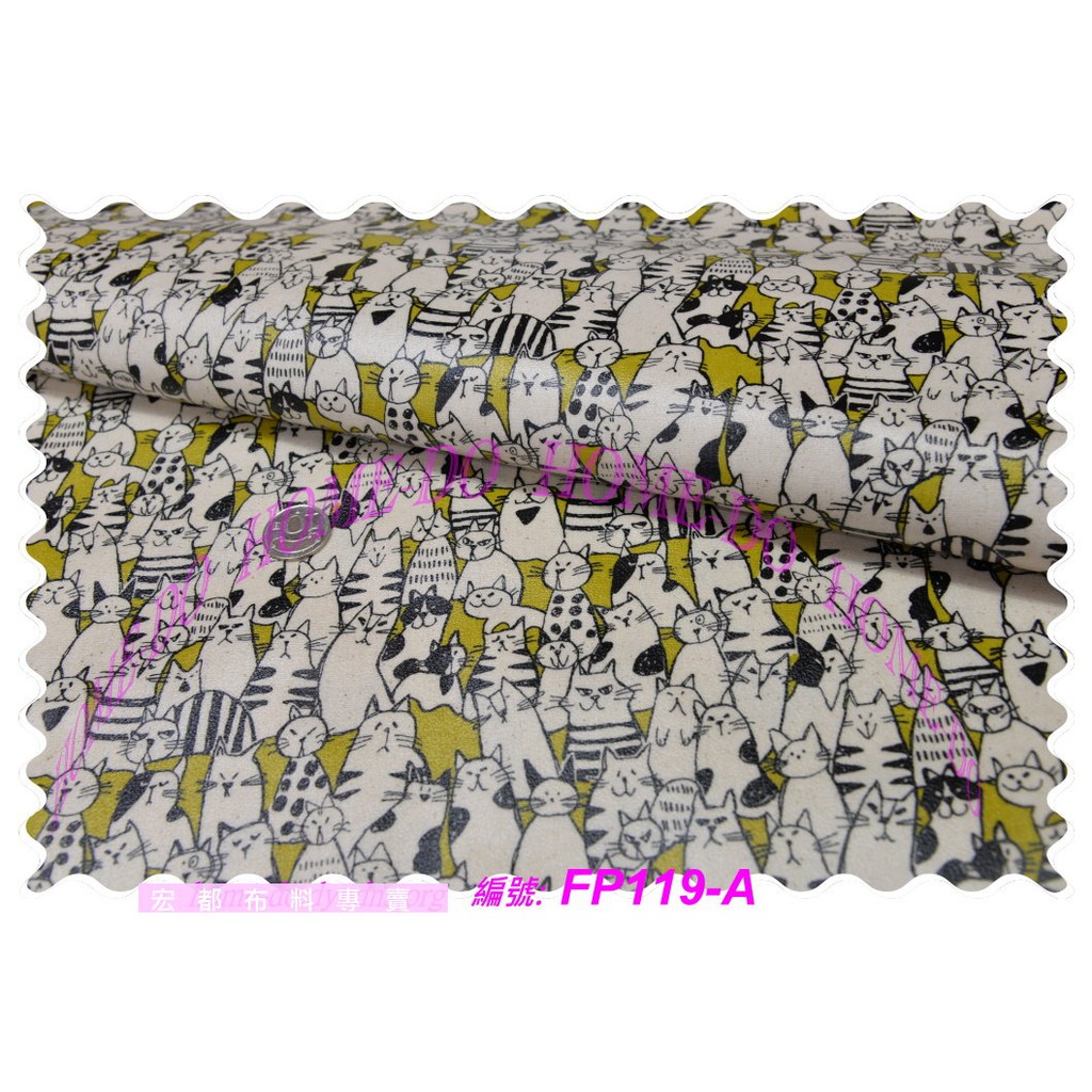 強打皮紋防水布 Fp119 貓的學園可做拼布包包袋物傢飾防水桌布餐墊 蝦皮購物